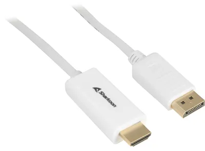 Image de Câble adaptateur Sharkoon DisplayPort 1.2 > HDMI 4K (2 mètres)