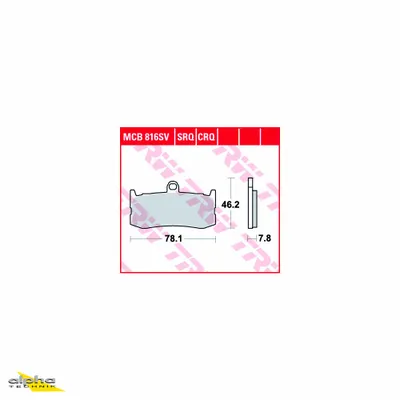 Produktbild von TRW LUCAS Bremsbelagsatz Sinter MCB816SRQ Daytona 675 D67LC
