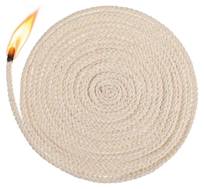 Lampendocht 20 m Ø 4 mm Baumwolle für Öllampen