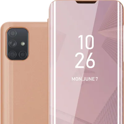 Obrázok produktu pre Cadorabo puzdro na mobilný telefón pre Samsung Galaxy A71 4G v ružovom kryte Zadný kryt Ochranný kryt Book Case Booklet