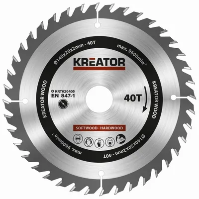 Produktbild von Kreissägeblatt Ø 140 x 20 x 2 mm 40 Zähne für HolzHandkreisssäge