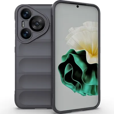 Produktbild von Handyhülle für Huawei Pura 70 Weich TPU Silikon Stossfest Anti-rutsch Hülle Dunkelgrau