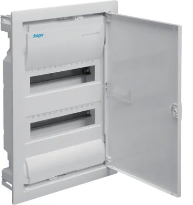 Immagine prodotto di Dispositivo di commutazione Volta da incasso, 2 file, 24 moduli, classe di protezione II, IP30 VU24AT Quick Connect Hager