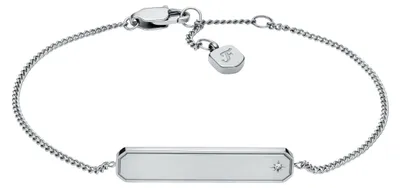 Produktbild von Fossil Sadie Damen Silberfarbenes Edelstahlarmband, JF04929040
