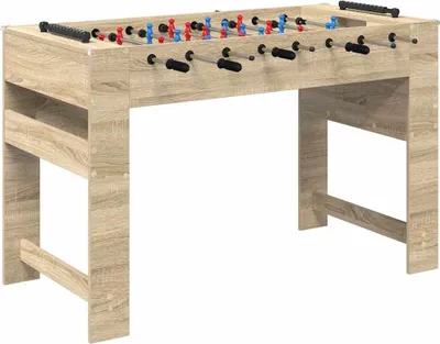 Image de vidaXL Table de baby-foot Chêne Sonoma 125 x 60,5 x 80 cm Bois composite