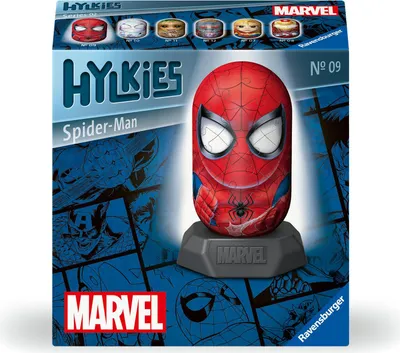 Produktbild von Ravensburger Hylkies: Die neue Sammelfigurenreihe zum selbst zusammenbauen. Figur #09 - Spider-Man - Für alle Marvel Universe Fans - Aufbauen, Verlieben, Sammeln