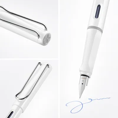 Zdjęcie produktu dla Stalówka do pióra wiecznego Lamy Safari Shiny White EF
