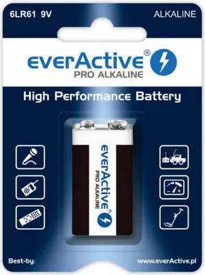 Obrázok produktu pre Alkalibatterie 6LR61 9V (R9*) everActive Pro