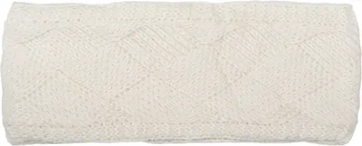 Produktbild von styleBREAKER Damen Strick Stirnband einfarbig mit Rauten Muster, Thermo Fleece Futter, Winter Headband Uni 04026062