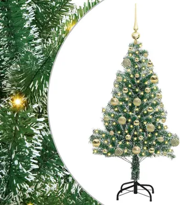 Produktbild von vidaXL Künstlicher Weihnachtsbaum beschneit mit LED Licht 120 cm
