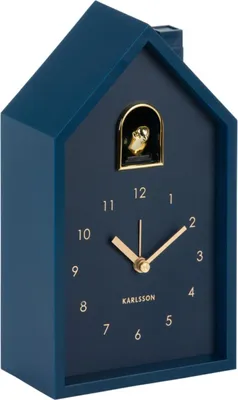 Produktbild von Karlsson - Wecker Modern Cuckoo Oro - Blau - 15x11.5x20cm