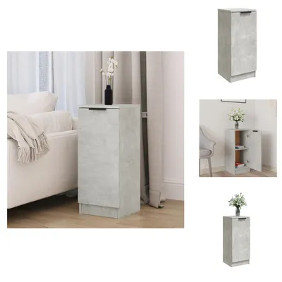 Image de vidaXL Sideboard gris béton 30x30x70 cm Bois composite - Sideboards