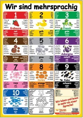 Produktbild von Multilinguales LernPOSTER "Wir sind mehrsprachig"