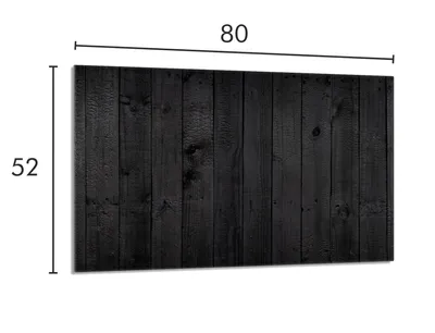 Produktbild von Glas Herdschutzplatte 80x52 Holz