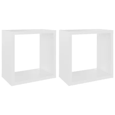 Produktbild von “2026 Moderne“Würfelregale 2er-set Weiß 26x15x26 cm - Wandregale - Designermöbel 9300199