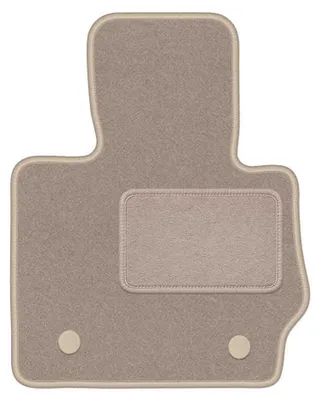 Image de Tapis conducteur en moquette pour BMW X4 F26 2014-2018 (SUV) – 1 pièce, beige, sur mesure – Wielganizator LUX – version W0949