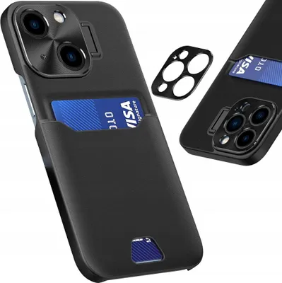 Image de Etui cuir Samsung Galaxy S23 Card Wallet Cover with Stand Noir