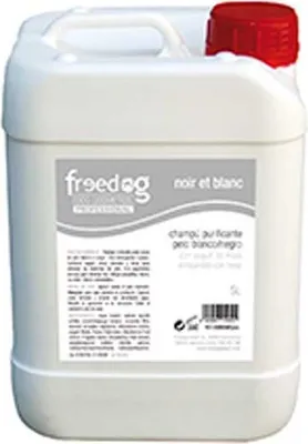 Produktbild von Freedog Noir Et Blanc Shampoo 5l Weiß  Weiß One Size