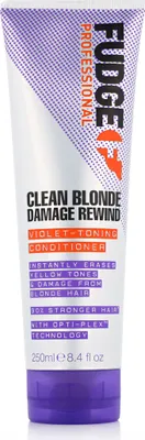 Produktbild von Fudge Professional Clean Blonde Damage Rewind Purple Toning Conditioner 250ml, Unisex, Professionelle Haarspülung, Blond, Blond, Farbschutz, 250 ml