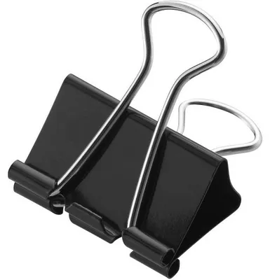 Productafbeelding van WESTCOTT E-10704 00 12 Stück Foldbackklammern schwarz 4,1 cm