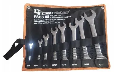 Produktbild von Festmann 8-teiliges Ringmaulschlüssel Set CrV