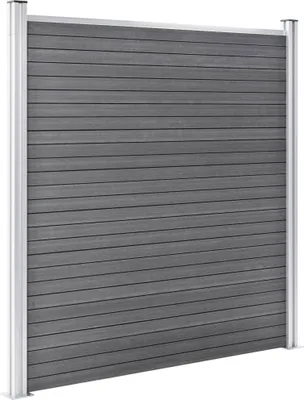 Zdjęcie produktu dla vidaXL Ogrodzenie ogrodowe WPC 353×186 cm Szare