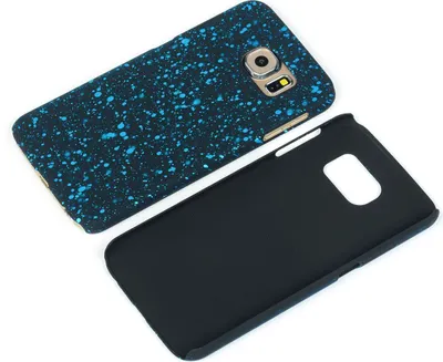Produktbild von Handy Hülle Schutz Case Bumper Schale für Samsung Galaxy S7 3D Sterne Türkis