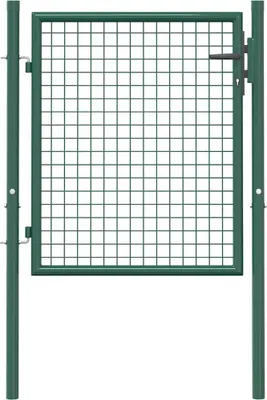 Imagen del producto de Puerta de valla de acero 100 x 75 cm verde