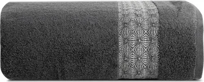 Produktbild von Eurofirany 424696, Graphit, Einfarbig, Baumwolle, Polyester, 50 x 90 cm, 225 g