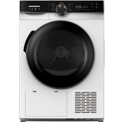 Produktbild von Heinner HHPD-M8K3, Freistehend, Frontlader, Wärmepumpe, Weiß, Drehregler, Berührung, Rechts