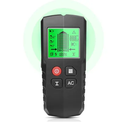 Produktbild von 5-in-1 Wandscanner mit LCD-Display, Leitungssucher für Holz, Metall und Stromleitungen, Tiefenanzeige, Mittenortung