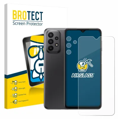 Produktbild von BROTECT Schutzglas für Samsung Galaxy A23 5G (Display+Kamera) Schutzfolie Panzer Folie Glas Display Schutz klar