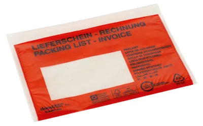 Produktbild von DOCUFIX Lieferscheintaschen Polyethylen DIN lang