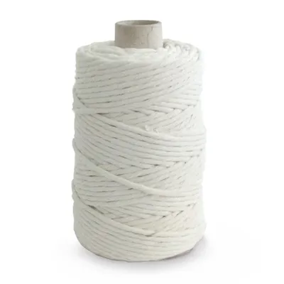 Obrázek produktu pro Bavlněná šňůra macramé bílá 5mmx100m