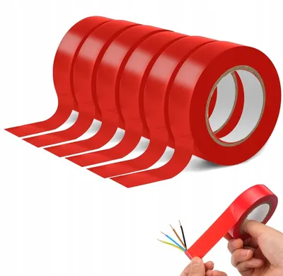 Image de Ruban isolant 15mm x 0,13mm ROUGE 10m