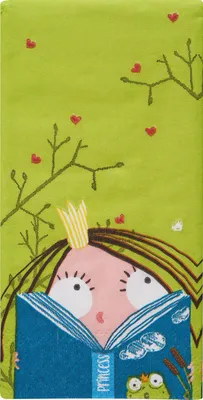 Produktbild von Papiertaschentücher "Princess and Book"