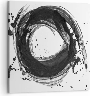 Produktbild von Bild auf Leinwand - Leinwandbild - Einteilig - Abstraktion Rad Aquarell - 60x60cm - Wand Bild - Wanddeko - Wandbilder - Leinwanddruck - Bilder - Wanddekoration - Leinwand bilder - AC60x60-4371