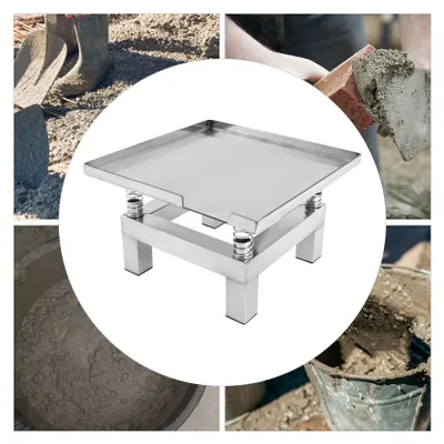 Produktbild von Betonrütteltisch, 10 kg Tragfähigkeit, Edelstahlkonstruktion, Silber, EU