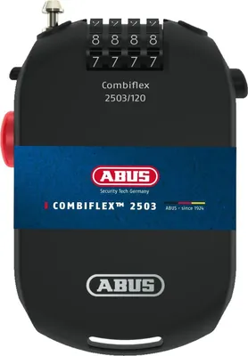 Immagine prodotto di Lucchetto a cavo ABUS Combiflex - lucchetto per il fissaggio di sci, caschi, passeggini e bagagli - resto 105 - lunghezza 105 cm - spessore 2,4 mm - con codice di combinazione - senza supporto