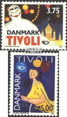 Produktbild von Briefmarken Dänemark 1993 Mi 1054-1055 (kompl.Ausg.) gestempelt Norden 93