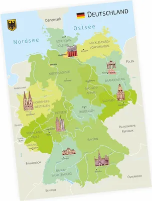 Produktbild von Kinder Lernposter - Deutschland 2 - DIN A3 - 420 x 297 mm