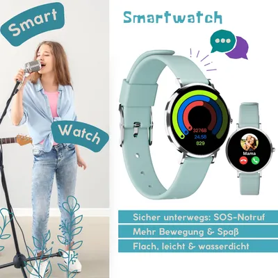 Produktbild von LINO-TIME, kleine, flache Smartwatch - speziell für Kinder