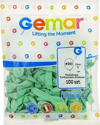 Produktbild von Pastellfarbene türkis-grüne Luftballons, 10 Stück – Godan