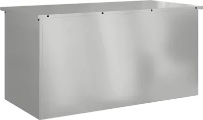 Obrázek produktu pro vidaXL Venkovní úložný box, stříbrný, 100 x 50,5 x 50 cm, ocel