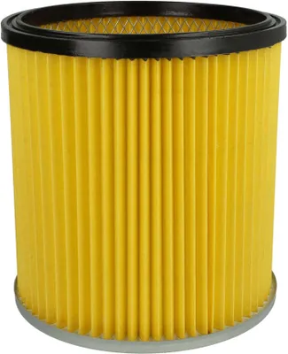 Produktbild von vhbw Faltenfilter kompatibel mit Kärcher K 2901 (1.085-804.0), K 2201 (1.085-131.0 Staubsauger - Patronenfilter Gelb Abwaschbar