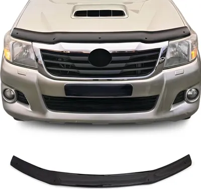 Image de Deflecteurs d'air capot de voiture pour Toyota Hilux 2012-2015 Acrylique Noir