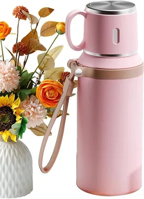 Produktbild von Leichtgewichts, roestfester Trinkbecher, 600ml, rosa