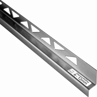 Produktbild von Dusch-, Wand-, Keil-Profil Gefälleprofil begehbare Dusche gebürstet 12mm Typ 6 - Rechts - 200cm