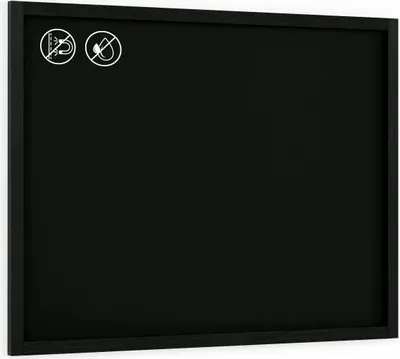Immagine prodotto di Lavagna Nera da Gesso con Cornice Nera in Legno 120x90cm, Scrivibile con Gessetti e Pennarelli a Gesso, Per Bar, Ristoranti, Menu