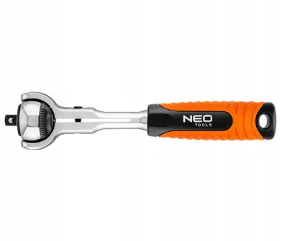 A product shot of a ratchet wrench on a white background.
